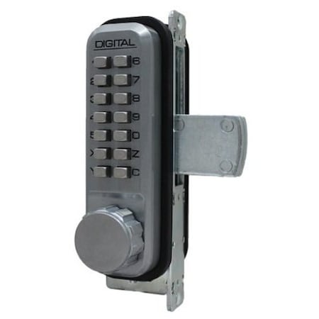 Lockey Mechanical Keyless Narrow Stile Deadbolt Lock Double Combination Satin Chrome 2900-DC
